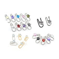 Delicate 18K Gold Plated Trendy Earrings Clip on Ear Painless Ear Clip Matching Piercing Ear Jewelry for Women