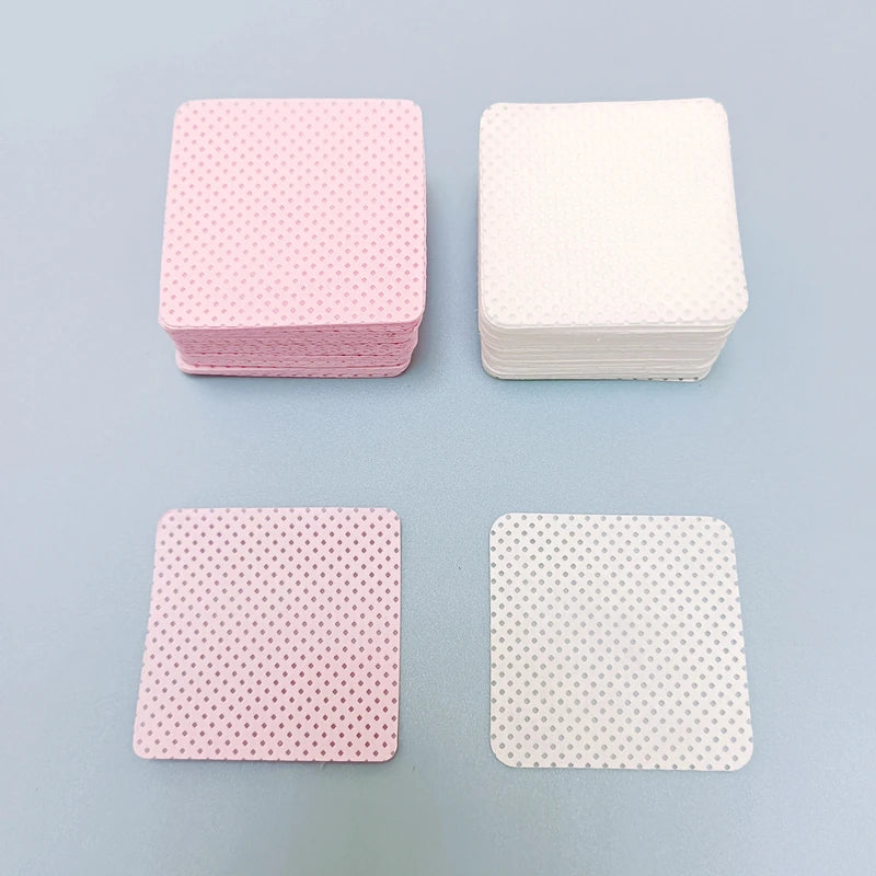 Custom Various Packing Dry Disposable Lint Free Nail Wipes Polish Gel Remover Nail Cleaning Pads