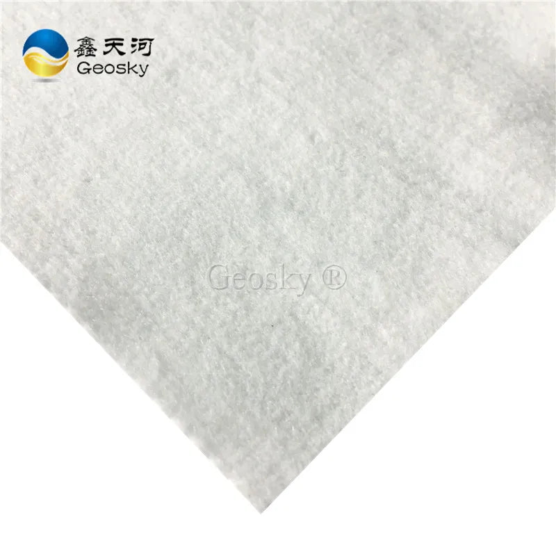 Anti-Aging Black White Geotextile Nonwoven Short Filament PP PET Industrial Design Road Geosynthetic Materials Road Geotextiles