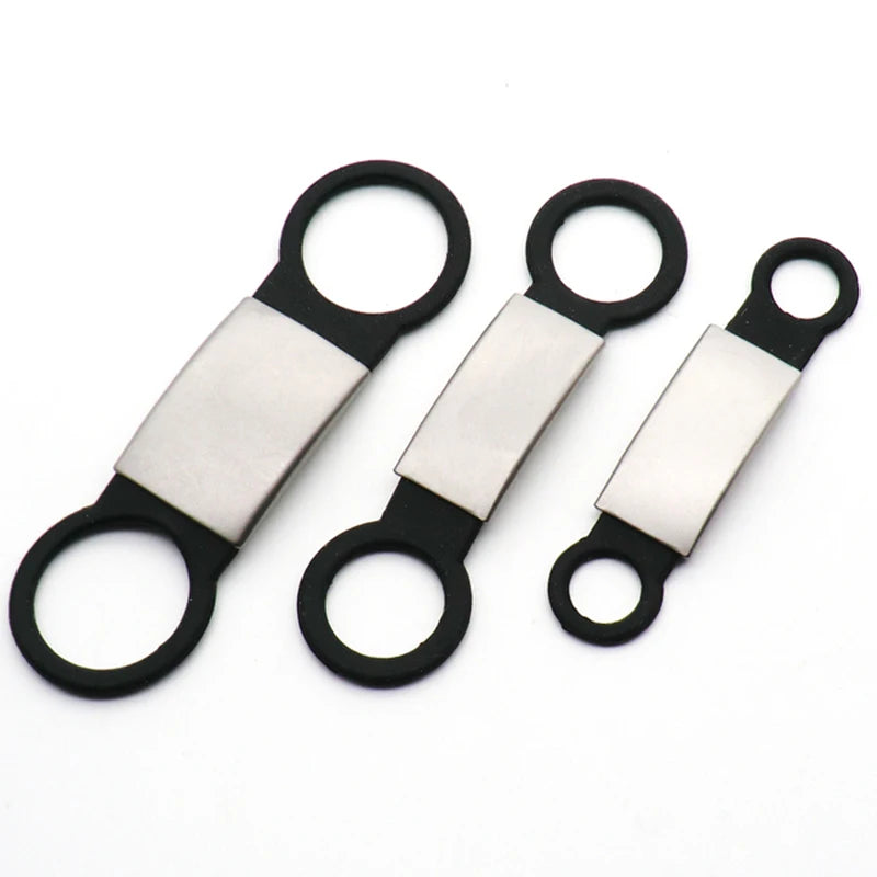 Wholesale Anti Lost Plain Blank Silicone Stainless Steel Pet QR Code ID Dog Tag