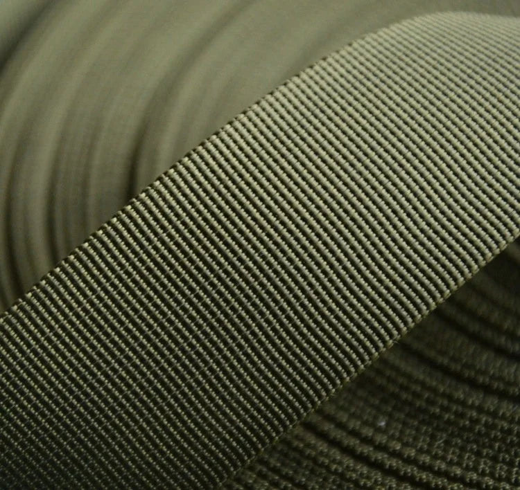 High Strength Polyester/Nylon Webbing Strap in Different Colors 2cm/2.5cm/3.2cm/3.8cm/5cm Sizes for Bags and Waistband