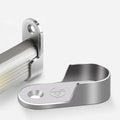 Zuo Gang 16mm/19mmZinc Alloy Oval Closet Rod End Supports Furniture Wardrobe Hanging Holders Flange Tube Support