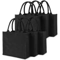 Customized Large Natural Burlap Jute Shopping Tote Beach Bag Available in Various Colors