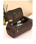 LYMECH Storage Hanging Pu Leather Portable Large Travel Toiletry Make up Makeup Cosmetic Bag Pouch Box Case Pack for Men Women
