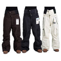 Soft Shell Hiking Pants Baggy Leisure Style Winter Warm Snow Ski Pants With Pockets