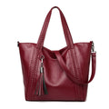 Large Capacity Retro Casual Tote Bag Female Luxury Handbag Shoulder Bag for Women and Ladies Vintage PU Leather Crossbody Bags