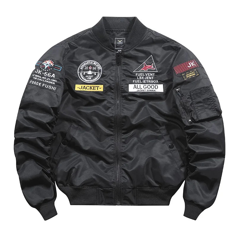 Custom Embroider Patched Logo Men Bomber Jacket Letterman Baseball Jackets for Men Outerwear