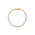 Latest 18K Gold Plated Full Zircon Tennis Bracelet Fashion Simple Design Charm Bracelet for Women Jewelry Gift