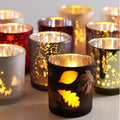 Wholesale Luxury Empty Matte Black Glass Unique Amber Candle Jars With Wooden Lids