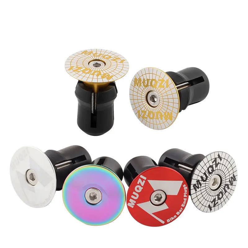 MUQZI 1 Pair Bicycle Handlebar End Caps Aluminum Alloy Lock MTB Road BMX Folding Bicycle End Plugs