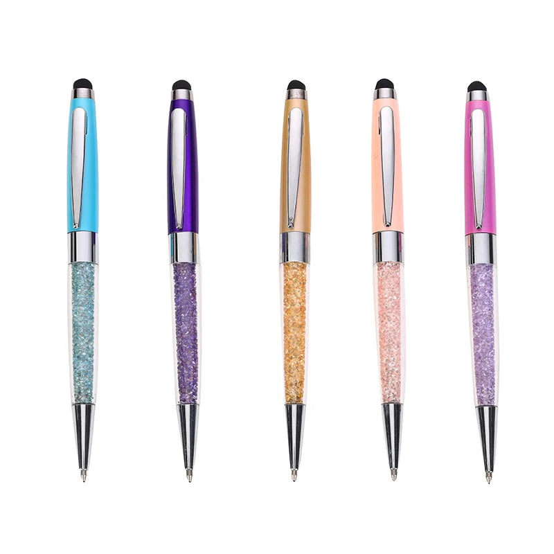 SHULI Stylus Pen Wholesale Luxury Gift Diamond Crystal Pen Customizable Logo Metal Ballpoint Pen for Girl