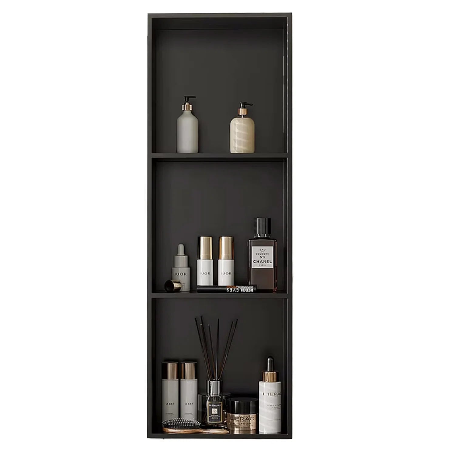 Stainless Steel Alcove Alcove Built-in Shelving Into Wall Type Corner Mounted No Nailing Required-Wall Mounted Bathroom Shelf
