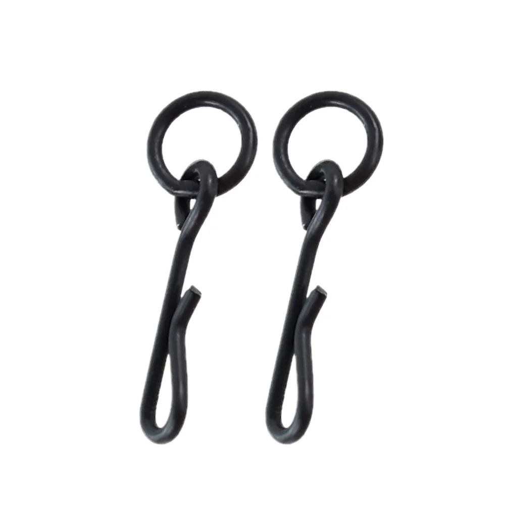 Hirisi Carp Fishing Quick Change Snaps Fishing Swivel Snap with Ring Fishing Tackle Accessories