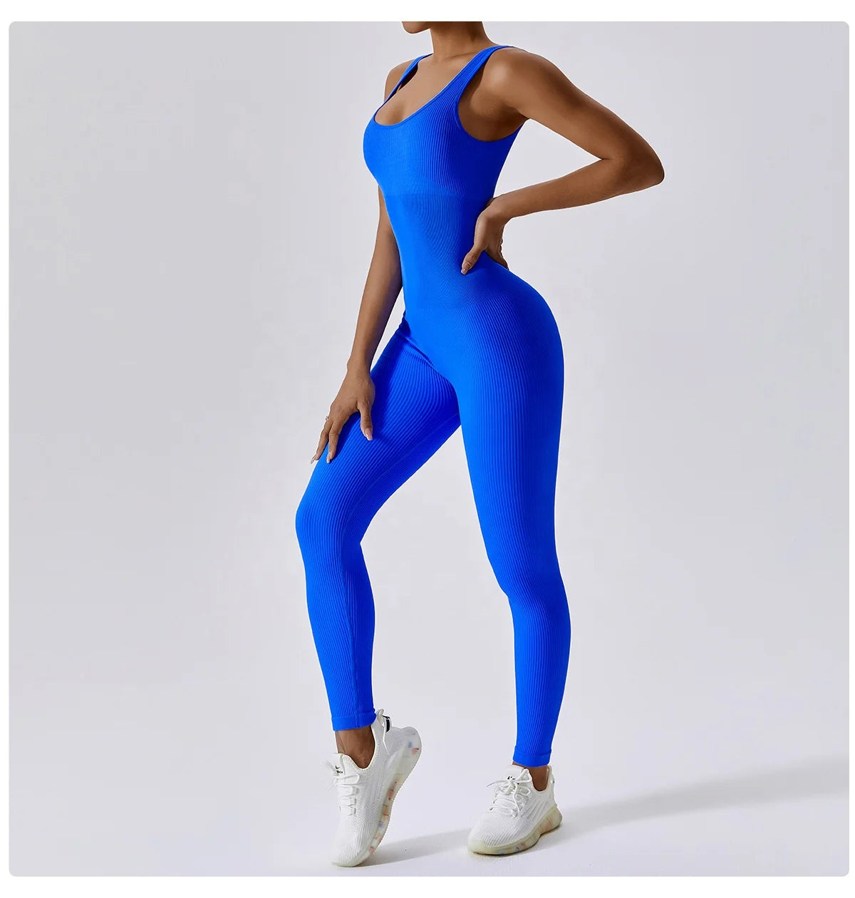 Women Fitness Yoga Playsuits Bodysuit Workout One Piece Jumpsuit Gym Ribbed Seamless Brazilian Sport Jumpsuit