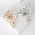 Fashionable and Personalized Dandelion Alloy Pearl Rhinestone Brooch for Women's-Gift for Party Occasions