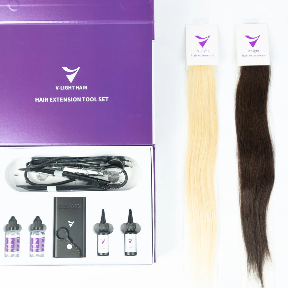 Extension Machine Kit Set V Light Glue Remover  Extensions Installation Kit