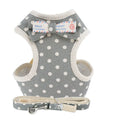 2024 Dog Traction Rope Set Breathable and Comfortable Adjustable Vest Bow Dog Harness