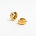 Fenny 18K Gold-plated Wholesale Waterproof & Tarnish Free Minimalist Fashionable Arc Huggie Stainless Steel Earring for Women MegaBDM