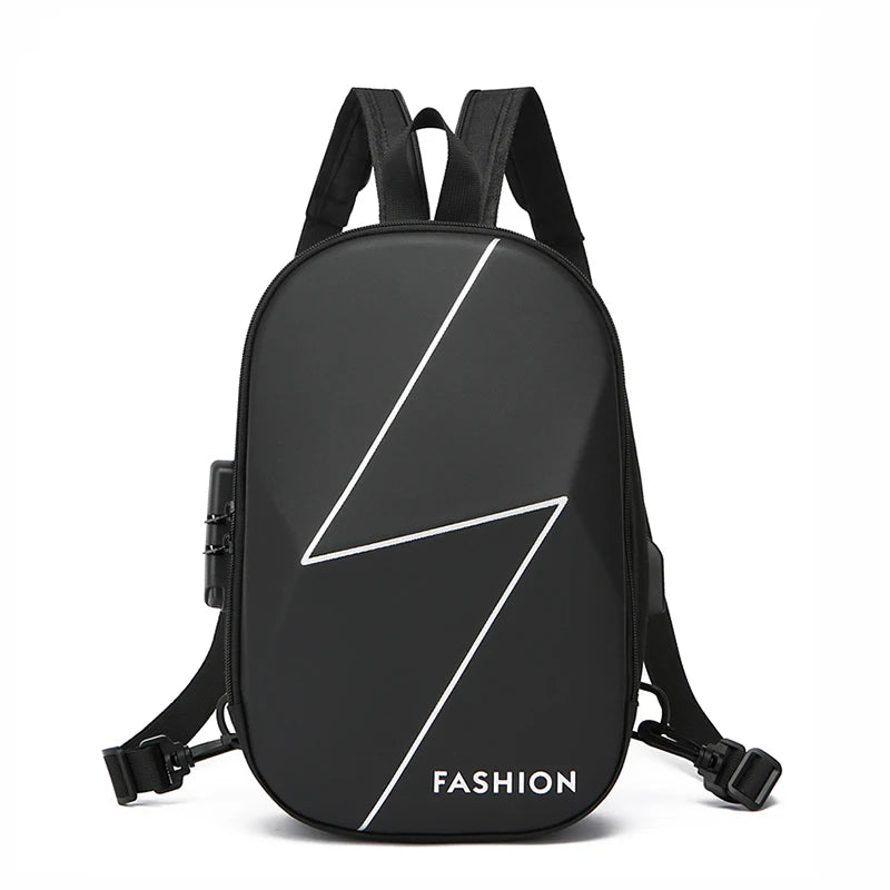 Motorcycle  Backpack Wholesale Waterproof USB Charging Port  Anti-theft Combination Lock Front Chest Bag