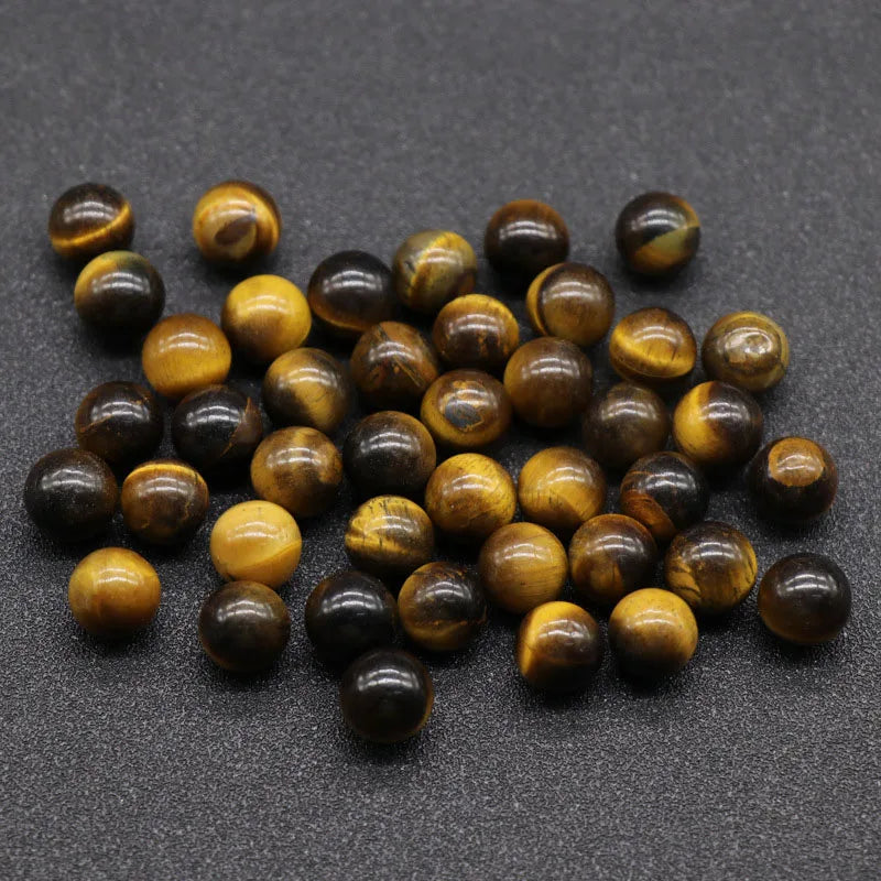 DIY Crystals Best Quality Yellow Tiger Eye beads about 10mm jewelry ball Aquamarine gemstone Sphere for pendant crystal jewelry