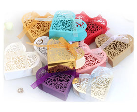Hot Sale Wedding Favors Gift Heart Candy Paper Box Chocolate Paper Boxes Party Favors for Wedding
