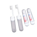 Portable Travel Toothbrush Airline Foldable Toothpaste Inside 2 in 1 Travel Toothbrush