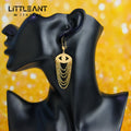 Non Tarnish Dubai Fashion Long Tassel Earrings Vintage 18k Gold Plated Arabic Drop Clip Earrings Jewelry for Women