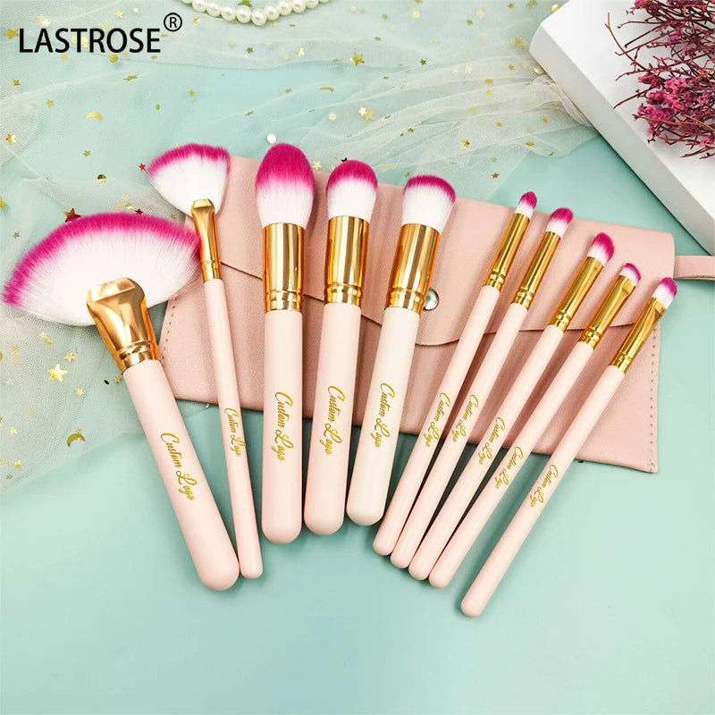 Factory Wholesale OEM logo Makeup Brushes Set Vegan Synthetic Make up Cosmetics Tools Makeup Brush Kit
