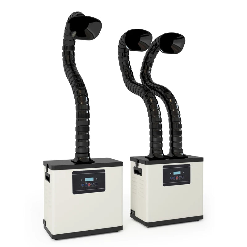 Portable TBK Laser Smoke Absorber Solder Fume Extractor New Double Arm Air Cleaning Equipment Equivalen