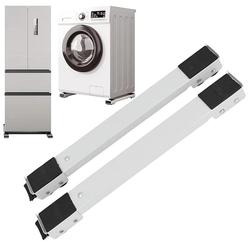 Support Universal Bracket Holder 4 Wheels Product Adjustable Washer Dryer Base Stainless Mini Mobile Wheel Movable Fridge Stand