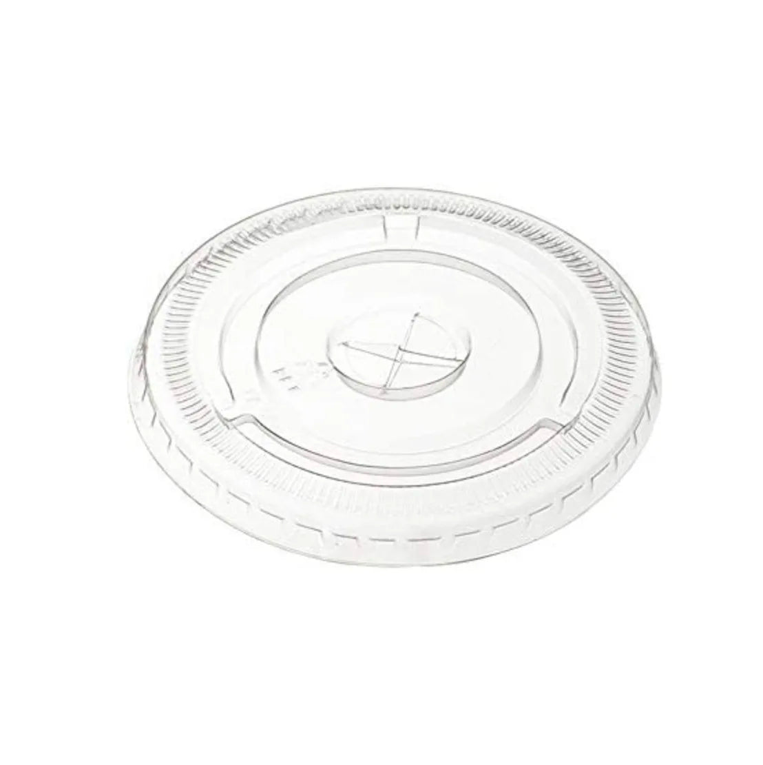 92MM or 98MM Clear PET Plastic Flat or Dome Strawless Sip Lids or  With Straw Slot for Cold Drink Cup
