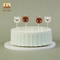 Decor Creative Cartoon Animals Shape Wax Birthday Cake Candle for Children
