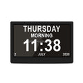 Large Screen Digital Desktop LCD Clock Kit with Calendars for Seniors Medicine Reminder Electronic Movement Type