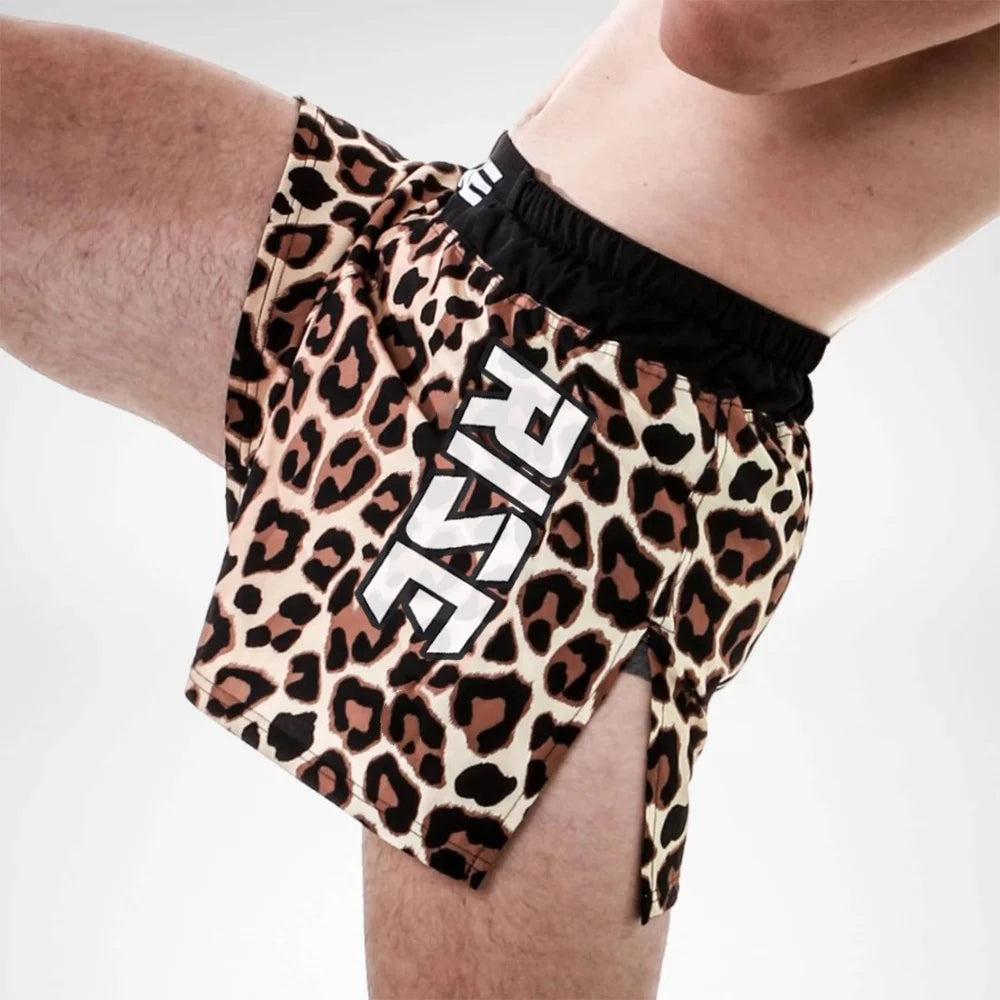 Men's Breathable Shorts 4" Inseam High Split Custom Sublimation Pattern Unrestricted Movement for MMA BJJ Judo No-Gi