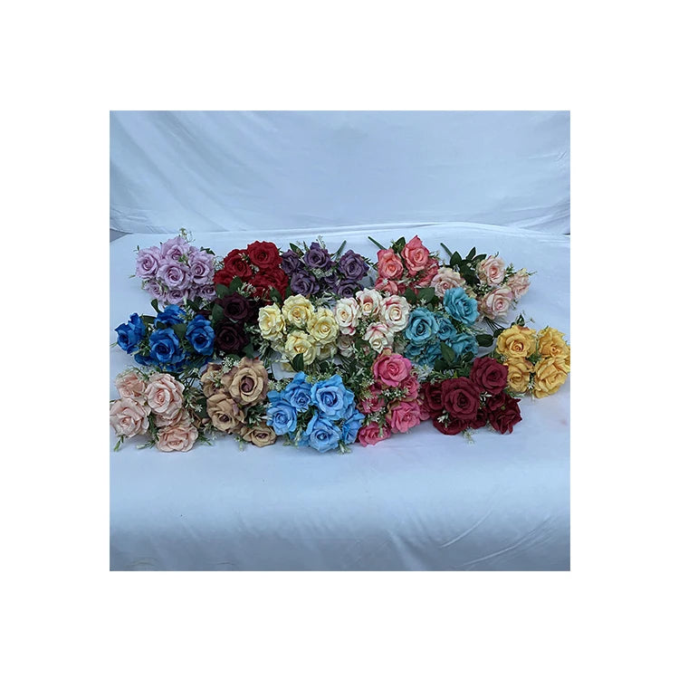 7 Head Phoenix Rose Decoration Mariage Artificial Flowers Decorative