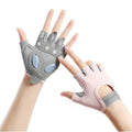 Breathable Fingerless Workout Gloves for Men and Women Full Palm Protection for Gym Cycling Home Exercise for Outdoor Sports