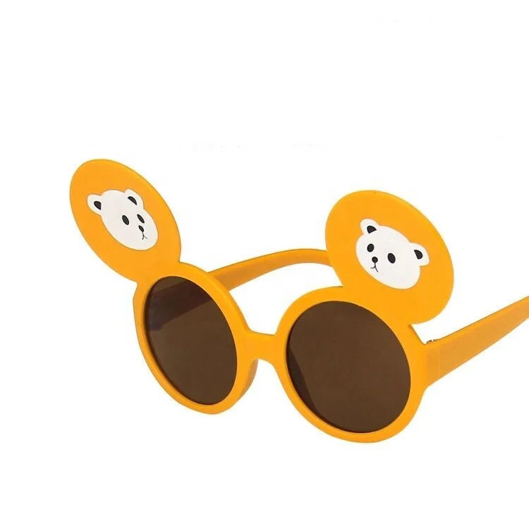 New Product Fashion Trend Style Boy Kids Bear Style Sun Glasses Novelty Girls Sunglasses 2022