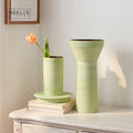Merlin Living Handmade Nordic Ceramic Tabletop Vase Modern Floral Decorative Accessories Unique Designer Home Decor