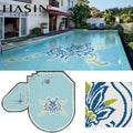 Hasin Modern Style 20x20mm American-Style Glass Mosaic Tile Parquet Design for Swimming Pool Interior Walls Hotel Graphic