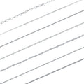 7 Style Trendy Basic Chain 925 Sterling Silver Fine Jewelry Simple Lobster Clasp Adjustable 40+5CM Necklace for Women