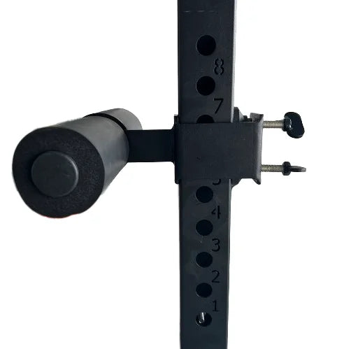 Ordic Bar Hamstring Curl with Foam Padded Ankle Bar - Gym Workout Tool for Squat Rack and Power Rack