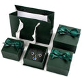 Wholesale Custom Luxury Dark Night Green Jewelry Packaging Box Set Ring Necklace Pendant Earring Box