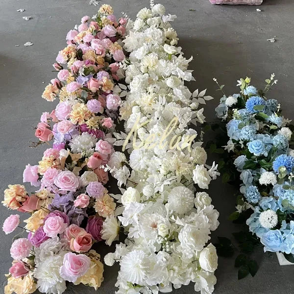 Wholesale Babybreath Wedding Decorations Sea Flowers Handmade White Artificial Flower Runner for Graduation Mother's Day