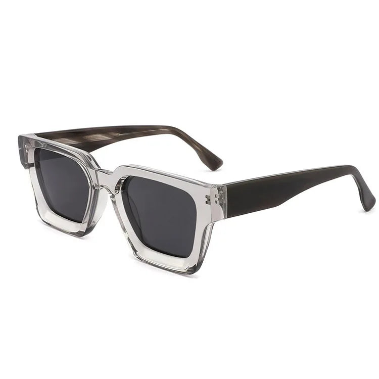 Man Sunglasses 2026 Polarized Custom Sunglasses Logo Men Thick Glasses Customized Luxury Acetate Small Square Sunglasses