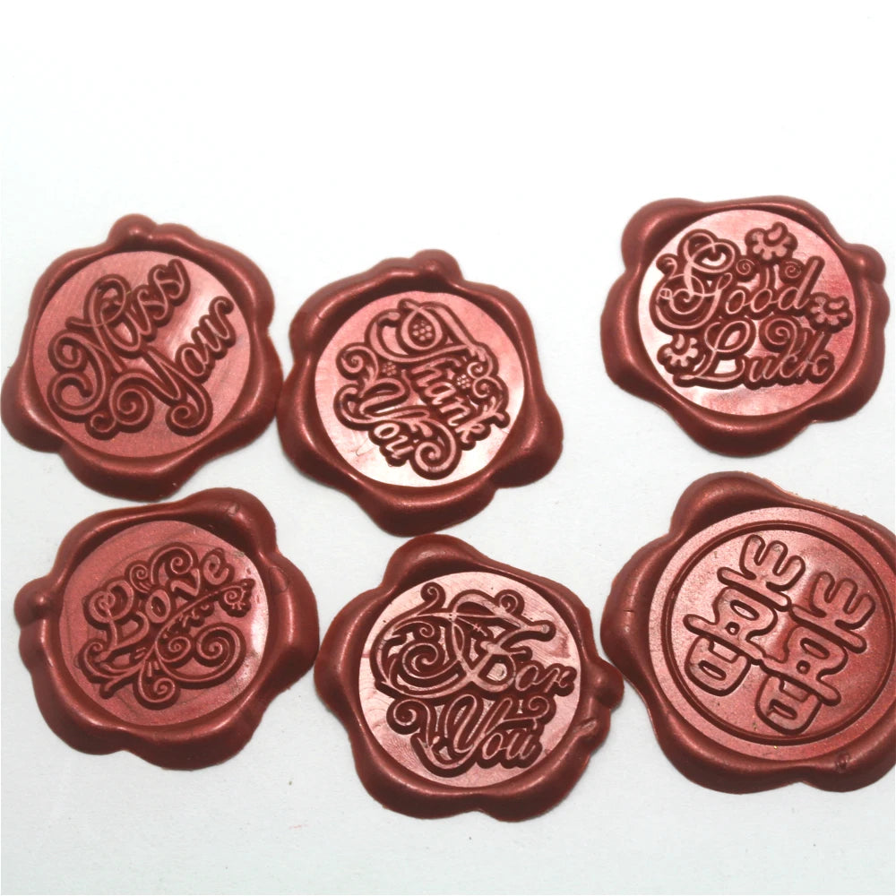 Resin Plastic Self Adhesive Wax Seals With Custom Design