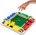 Shut the Box Game Wooden Board Dice Games for Adults and Kids 2-4 Player Family Classics Tabletop Version Games for Classroom