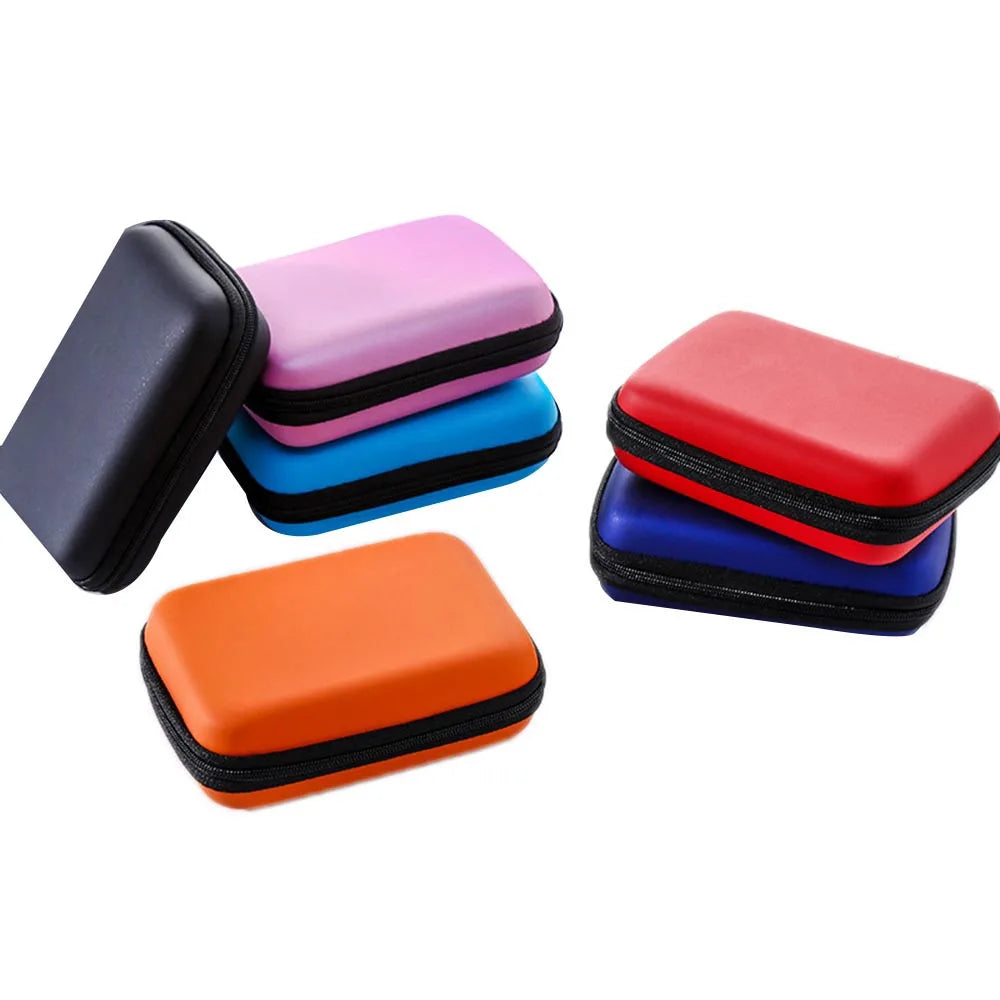Factory Price 2.5" HDD Bag External USB Hard Drive Disk Carry Mini Usb Cable Case Cover Pouch Earphone Bag Hard Disk Case