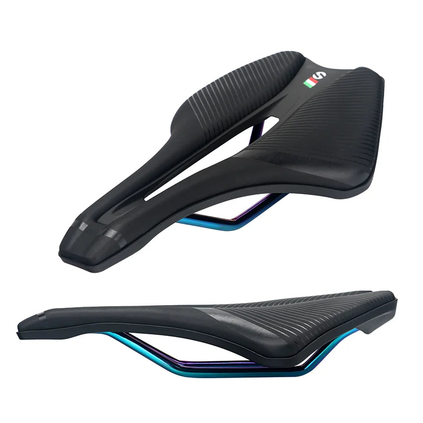 TOSEEK Bike Saddle Carbon Seat Plastic/PVC EVA Waterproof Ventilation Breathable Lightweight Cushion Mountain Bike Simple All