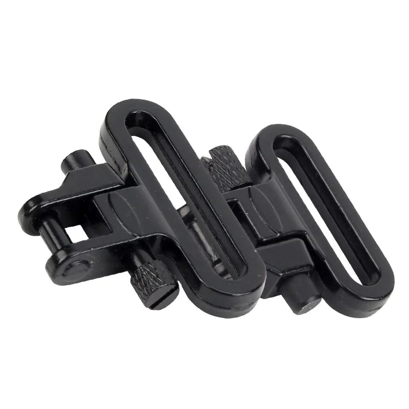 Adjustable 1 and 1.25 Inch Super QD Tactical Sling Swivel Ring Quick Detachable Hooks Black Finish 360mm for Tactical Use
