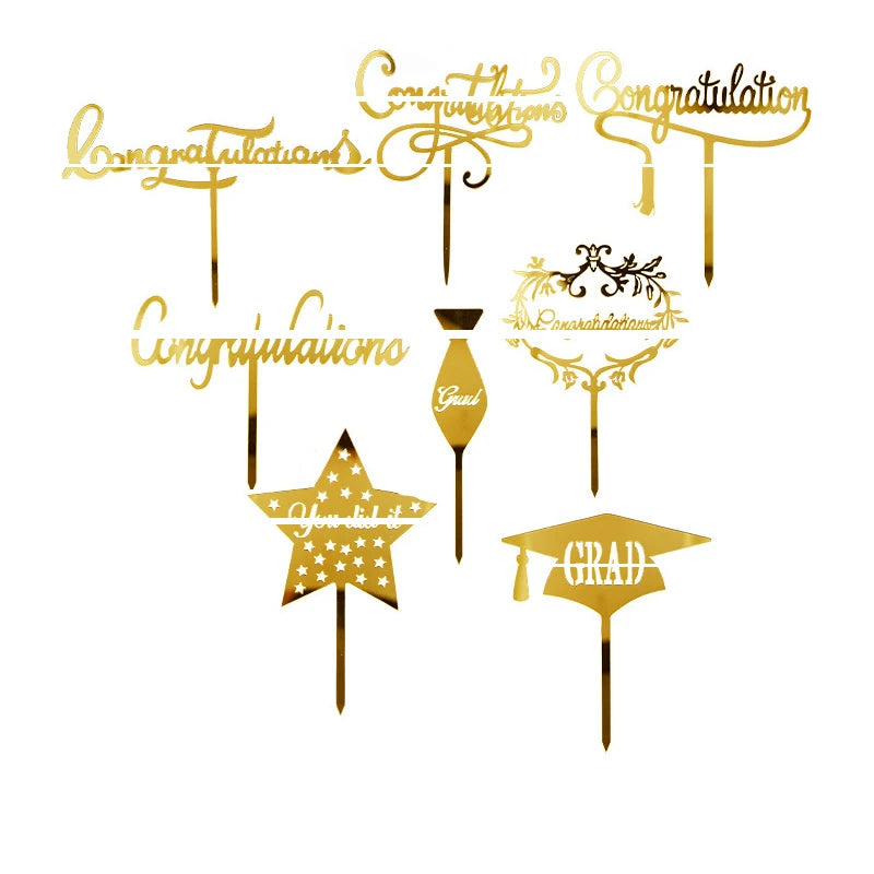 Graduation Season Theme Congratulations Graduation Acrylic Cake Topper